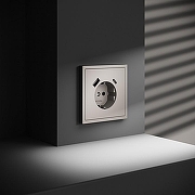 Розетка с заземлением и со шторкой и 2хUSB type A и C, без рамки Voltum S70 VLS040503 цвет Серый-4