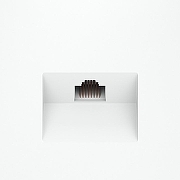 Розетка Ethernet RJ-45 без рамки Voltum S70 VLS060102 цвет Белый-2