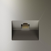 Розетка Ethernet RJ-45 без рамки Voltum S70 VLS060104 цвет Бежевый-2