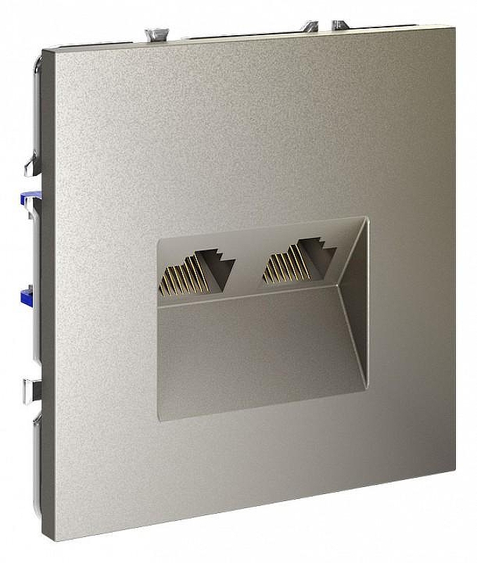 Розетка двойная Ethernet RJ-45 без рамки Voltum S70 VLS060204 