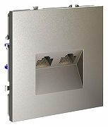 Розетка двойная Ethernet RJ-45 без рамки Voltum S70 VLS060204 цвет Бежевый