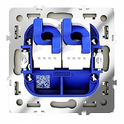 Розетка двойная Ethernet RJ-45 без рамки Voltum S70 VLS060204 цвет Бежевый-3