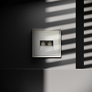 Розетка двойная Ethernet RJ-45 без рамки Voltum S70 VLS060204 цвет Бежевый-4