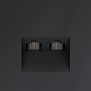 Розетка двойная Ethernet RJ-45 без рамки Voltum S70 VLS060207 цвет Графит-2