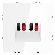 Розетка акустическая без рамки Voltum S70 VLS060301 цвет Белый-1