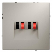 Розетка акустическая без рамки Voltum S70 VLS060303 цвет Серый-1