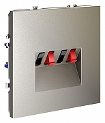 Розетка акустическая без рамки Voltum S70 VLS060304 цвет Бежевый