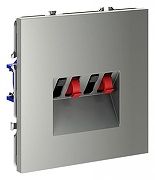 Розетка акустическая без рамки Voltum S70 VLS060305 цвет Сталь