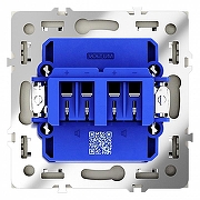 Розетка акустическая без рамки Voltum S70 VLS060305 цвет Сталь-3