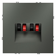 Розетка акустическая без рамки Voltum S70 VLS060306 цвет Серебро-1