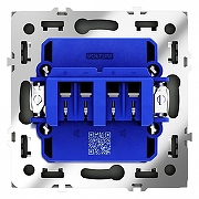 Розетка акустическая без рамки Voltum S70 VLS060306 цвет Серебро-3