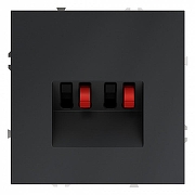 Розетка акустическая без рамки Voltum S70 VLS060307 цвет Графит-1