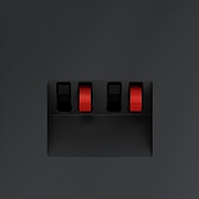 Розетка акустическая без рамки Voltum S70 VLS060307 цвет Графит-2