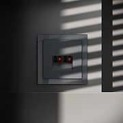 Розетка акустическая без рамки Voltum S70 VLS060307 цвет Графит-4