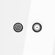 ТВ-розетка и SAT-розетка оконечная без рамки Voltum S70 VLS060401 цвет Белый-2