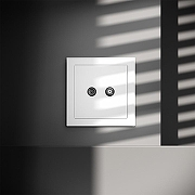 ТВ-розетка и SAT-розетка оконечная без рамки Voltum S70 VLS060402 цвет Белый-5