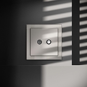 ТВ-розетка и SAT-розетка оконечная без рамки Voltum S70 VLS060403 цвет Серый-4