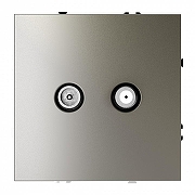 ТВ-розетка и SAT-розетка оконечная без рамки Voltum S70 VLS060404 цвет Бежевый-1