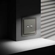 ТВ-розетка и SAT-розетка оконечная без рамки Voltum S70 VLS060404 цвет Бежевый-5