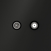 ТВ-розетка и SAT-розетка оконечная без рамки Voltum S70 VLS060408 цвет Черный-2