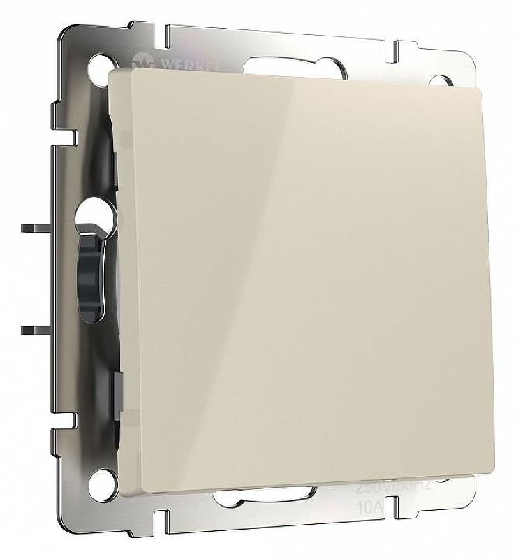 Выключатель проходной одноклавишный без рамки Werkel слоновая кость W1112003 