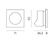 Диммер без рамки Voltum S70 VLS070301 цвет Белый-7