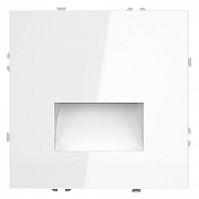 Заглушка для поста с подсветкой, без рамки Voltum S70 VLS070601 цвет Белый-1