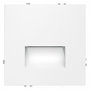 Заглушка для поста с подсветкой, без рамки Voltum S70 VLS070602 цвет Белый-1