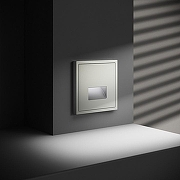 Заглушка для поста с подсветкой, без рамки Voltum S70 VLS070605 цвет Сталь-5