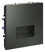 Заглушка для поста с подсветкой, без рамки Voltum S70 VLS070606 цвет Серебро