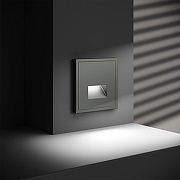 Заглушка для поста с подсветкой, без рамки Voltum S70 VLS070606 цвет Серебро-6