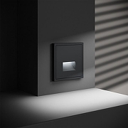 Заглушка для поста с подсветкой, без рамки Voltum S70 VLS070607 цвет Графит-5