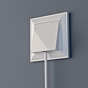 Розетка для вывода кабеля без рамки Werkel белый W1150201 цвет Белый-1