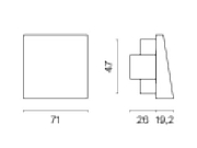 Розетка для вывод кабеля без рамки Voltum S70 VLS080201 цвет Белый-4