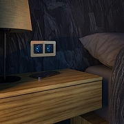 Розетка с заземлением с подсветкой, без рамки Werkel черный W1171408 цвет Черный-5