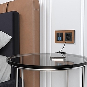 Розетка с заземлением и со шторками и USB, без рамки Werkel черный W1171708 цвет Черный-1