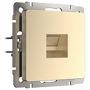 Розетка Ethernet RJ-45 без рамки Werkel шампань W1181011 цвет Бежевый