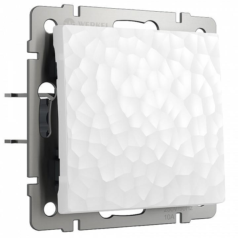 Выключатель одноклавишный без рамки Werkel Hammer белый W1210001 