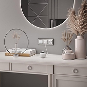 Выключатель одноклавишный с подсветкой без рамки Werkel белый W1110101 цвет Белый-2