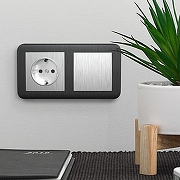 Выключатель проходной одноклавишный без рамки Werkel серебряный рифленый W1112009 цвет Серебро-1