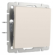 Выключатель одноклавишный без рамки Werkel айвори матовый W1113062 цвет Желтый