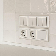 Выключатель двухклавишный без рамки Werkel перламутровый рифленый W1120013 цвет перламутровый рифленый-1