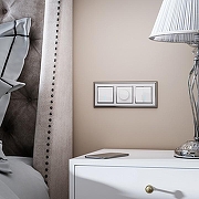 Выключатель двухклавишный с подсветкой без рамки Werkel белый W1120101 цвет Белый-2