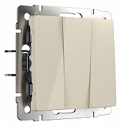 Клавиши для выключателя трехклавишного Werkel слоновая кость W1130003 цвет Слоновая кость