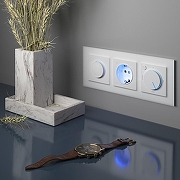 Розетка с заземлением, без рамки Werkel белый W1171401 цвет Белый-8