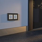 Розетка с заземлением с подсветкой, без рамки Werkel айвори матовый W1171462 цвет Желтый-1