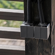 Выключатель двухклавишный влагозащищенный Werkel Gallant (графит рифленый) W5020204 цвет Графит-1