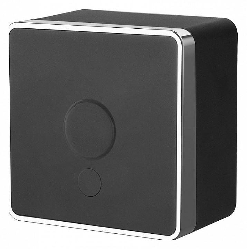 Розетка для вывода кабеля Werkel Gallant (черный/хром) W5050235 