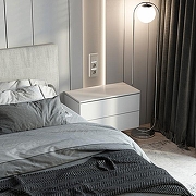 Выключатель проходной одноклавишный с подсветкой без рамки Werkel дымчатый W1210104 цвет Серый-2