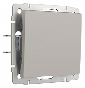 Выключатель проходной одноклавишный без рамки Werkel дымчатый W1212004 цвет Серый